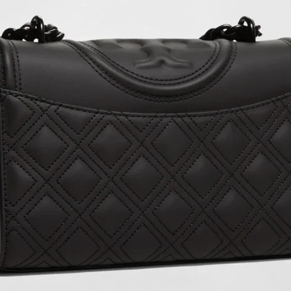 TORY BURCH Fleming Convertible Shoulder Bag Matte Black - Picture 4 of 13
